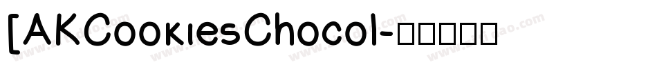 [AKCookiesChocol字体转换